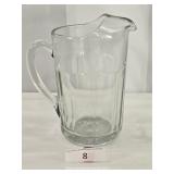Heavy Glass Bar Pitcher