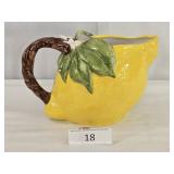 Teleflora Lemon Styled Ceramic Pitcher