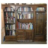Large Three-Piece Bookshelf & Rifle Cabinet Set