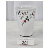 Pfaltzgraff Holly Berry Ceramic Vase