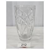 Clear Cut Glass Vase