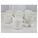 Mixed Lot Federal Fire-King Anchor Coffee Mugs