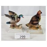 Two Ardco Japan Ceramic Bisque Bird Figures