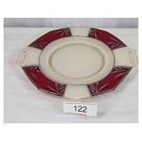 Ruby & Silver Vintage Display Serving Platter