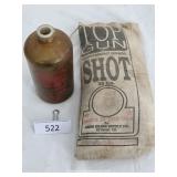 Top Gun Tournament Grade Shot 25 Lbs Bag & Bottle