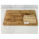Two Wood Chopping Blocks Small & Large