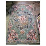 Carrington Collection Green Rectangular Rug
