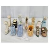 Mixed Lot Vintage Ceramic Pottery Shoes