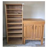 Light Oak Veneer Cabinet & Bookcase Lazy Susan Top