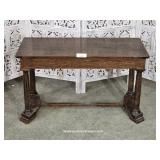 Early American Paine Style Wood Bench w/ Storage