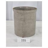 Heavy Vintage Gray Ceramic Crock Pot