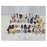 Mixed Lot Ceramic Pottery & Brass Shoes