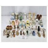 Mixed Lot Ceramic Pottery & Wood Shoes