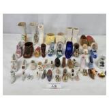 Mixed Lot Ceramic Pottery & Wood Shoes