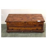 Antique One-Drawer Cedar Blanket Box w/ Key