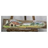Signed Original Artwork on Wood Plank