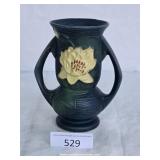 Roseville Pottery Water Lilly Vase 14-7 Blue-Green