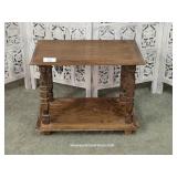 Small Wood & Composite Open Side Table