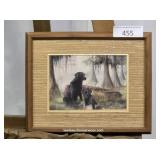 Ron Atwood Signed Labrador Dogs Framed Print