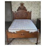 Unigue Antique Eastlake Style Full-Size Bed