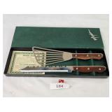 Maxam Steel Carving Knife & Whipper-Flipper Set