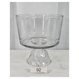Clear Glass Footed Trifle Bowl