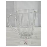 Clear Glass Star Bottom Beverage Pitcher