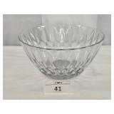 Clear Pressed Glass Serving Bowl