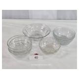 Mixed Lot Clear Glass Bowls