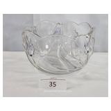 Clear Glass Tulip Bowl