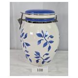 Inspirado Blue & White Locking Lid Canister