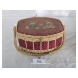 Teddy Bear Theme Sewing Basket w/ Thread