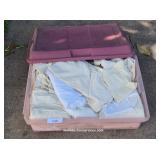 Tote Filled With Muslin Fabric