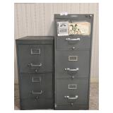 Two & Three-Drawer Metal File Cabinets
