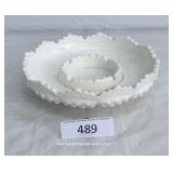 Fenton Milk Glass Hobnail Ashtray