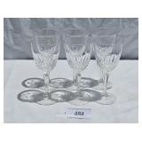 Set of Six Luminarc Tall Crystal Wine Glasses