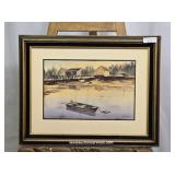 Van Smith - Rowboat At Dusk - Original Watercolor