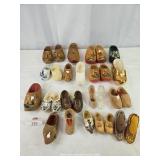 Mixed Lot Wood Ceramic & Plastic Shoes
