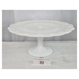 Milk Glass Cake - Pie Stand Platter