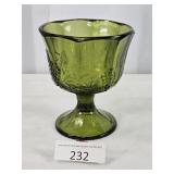 Large Grape Themed Green Goblet