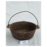 Number 7 Cast Iron 10" Dutch Oven - No Lid