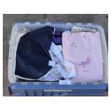 Tote Filled With Bags & Fabric