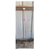 Pair Orange Metal Sign-Placard Holder - NEW