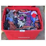 Tote Filled With Fabric & Scraps for Quilting