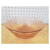 Pale Pink Depression Glass 8" Bowl