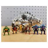 1994 Playmates TMNT Mini Mutant Playset & Figures