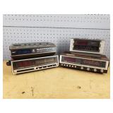 Mixed Lot 4 AM/FM Clock Radios