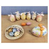 Mixed Lot Easter Eggs Basket Precious Moments 1996