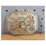 Gold Toned 100 Years of Liberty Belt Buckle