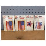Set of 4 Joy Iron On Embroidered Patches 1980